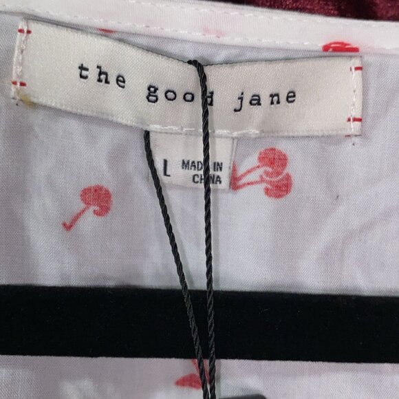 GOOD JANE  Eloise Cherry Pop Crop Top in White and Red - Picture 3 of 6